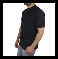Basic Lakost Siyah T-shirt - Resim 2