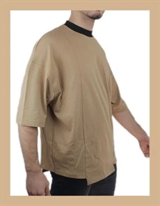 Oversize Dikiş Detaylı T-shirt 1085 - Resim 4