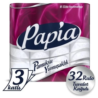 Papia 3 Katlı 32'li Tuvalet Kağıdı - Resim 2