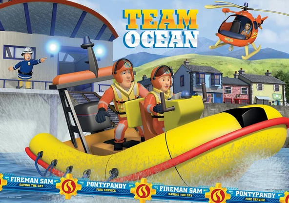 İtfayeci Sam (Fireman Sam) Lisanslı Puzzle/Yapboz 50 Parça - Resim 2