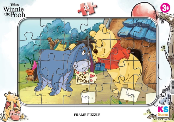 Disney Winnie The Pooh (Ayı Winnie) Frame Puzzle/Yapboz 24'parça ürün görseli 1