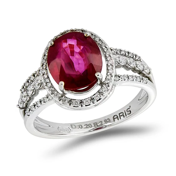 2,91 Ct Pırlanta Yakut Yüzük ürün görseli 1
