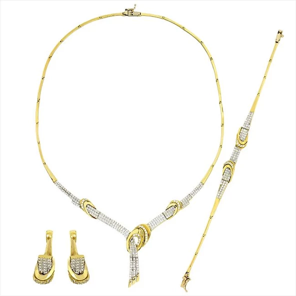 Altın Üçlü Set T020724 ürün görseli 1