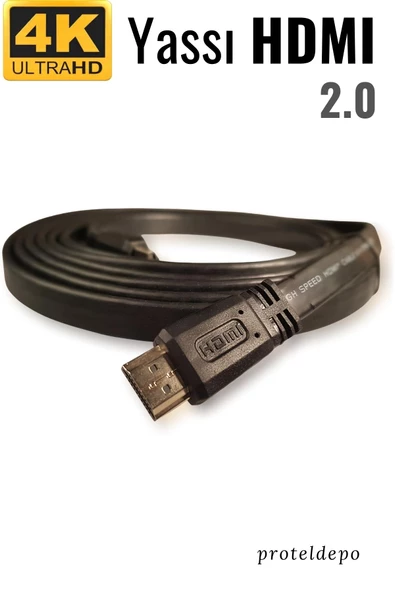 IRENIS HDMI Kablo - Yassı 4K HDMI Kablosu (4K 60Hz, HDMI 2.0) - Resim 2