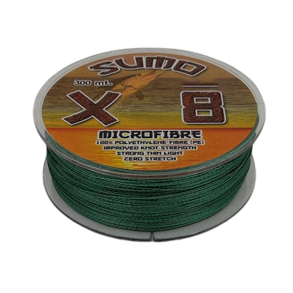 Effe Sumo X8 İp Misina 300m Polietilen MicroFiber İp Misina Yeşil ürün görseli 1