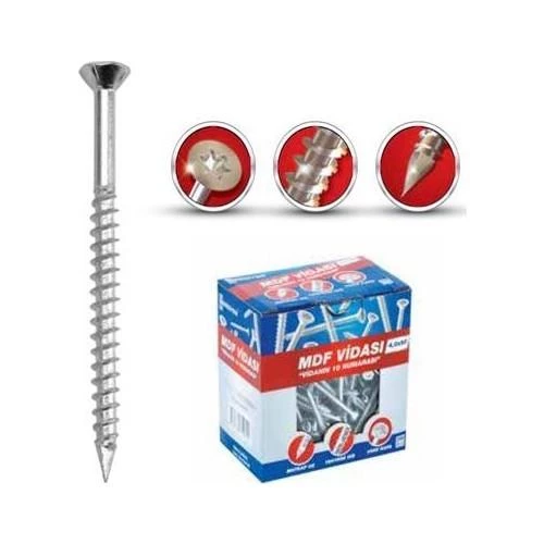 Meridyen Mdf Vidası 3.5x50 200 Lü Paket ürün görseli 1
