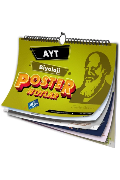 AYT Biyoloji Poster Notlar KR Akademi Yayınları ürün görseli 1