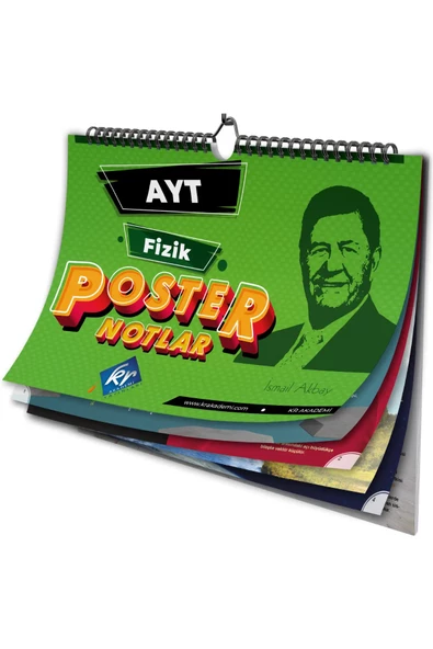 AYT Fizik Poster Notlar KR Akademi Yayınları ürün görseli 1