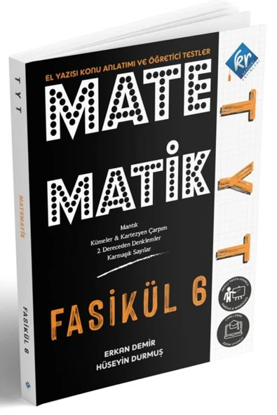 TYT Matematik El Yazısı Konu Anlatım 6. Fasikül KR Akademi Yayınları ürün görseli 1