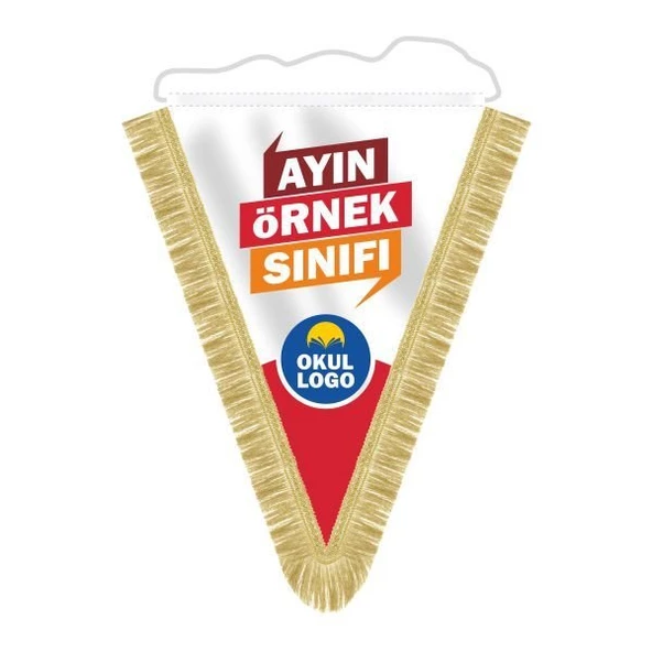 Ayın Örnek Sınıfı Püsküllü Flama 25x35 cm ürün görseli 1