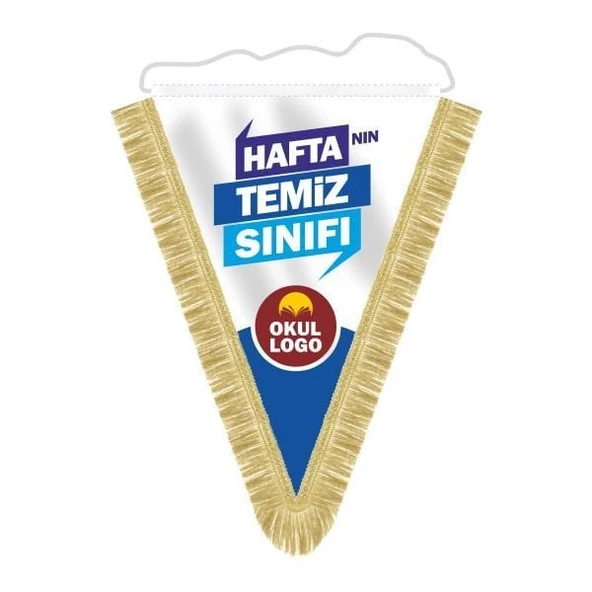Haftanın Temiz Sınıfı Püsküllü Flama 25x35 cm ürün görseli 1