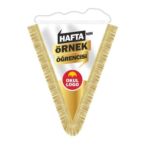 Haftanın Örnek Öğrencisi Püsküllü Flama 25x35 cm ürün görseli 1