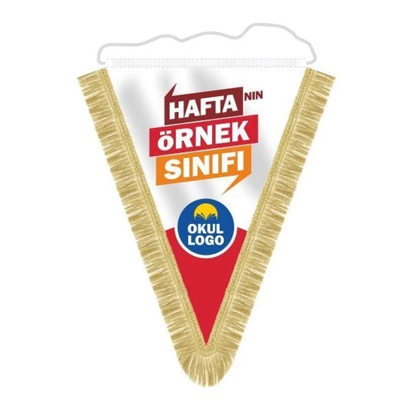 Haftanın Örnek Sınıfı Püsküllü Flama 25x35 cm ürün görseli 1