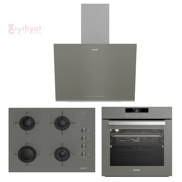 Arçelik Yeni Grion Pro Ankastre Set (9670 CTG + 651 EG + 606-2 G) ürün görseli 1