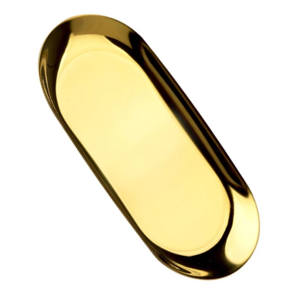 Mühür Mumu Çalışma Tepsisi Paslanmaz Çelik Oval 17,9x8,5cm ürün görseli 1