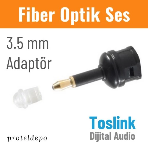 IRENIS Fiber Optik Toslink Ses Kablo için 3.5mm Dönüştürücü ürün görseli 1