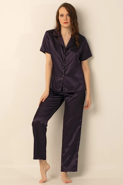 Miorre Bayan Saten Pijama Takımı - Resim 9
