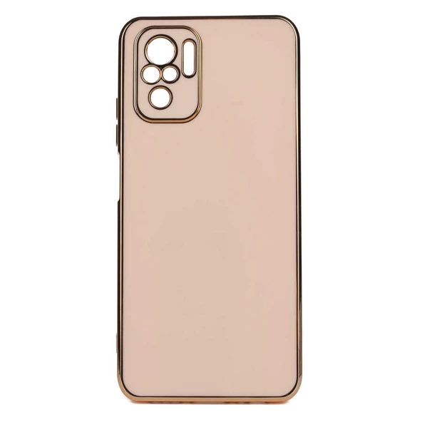 Xiaomi Redmi Note 10 Kılıf Zore Bark Kenarları Altın Renk Kılıf ürün görseli 1