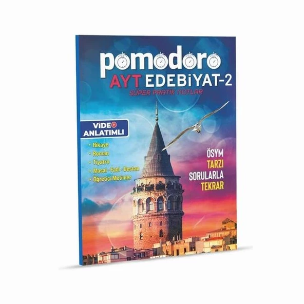 Pomodoro AYT Edebiyat-2 Konu Soru Süper Pratik Notlar ürün görseli 1