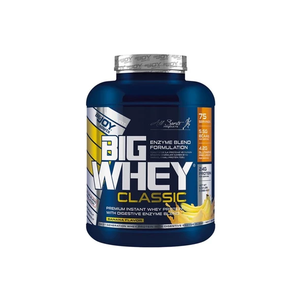 Bigjoy Sports Bigwhey Classic Protein Tozu 2288G Yeni Enzim Formül Muz Aromalı ürün görseli 1