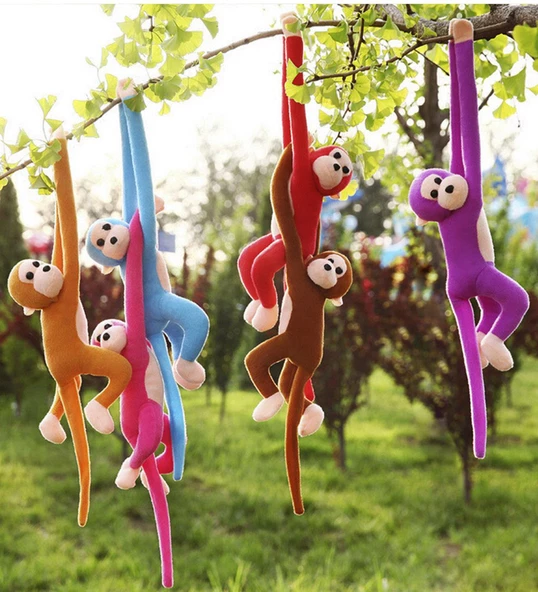 Peluş Maymun, Elleri Yapışabilen Uyku ve Oyun Arkadaşı -70 cm ürün görseli 1