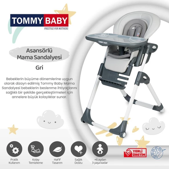 TommyBaby Premium Lüx Mama Sandalyesi ürün görseli 1