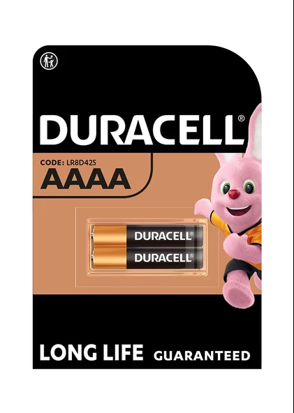 Duracell Alkalin MN2500 AAAA Pil2'li ürün görseli 1