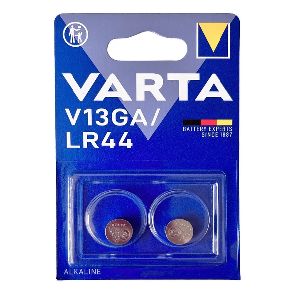 VARTA V13GA 2 Adet LR44 1.5V Alkalin Pil ürün görseli 1