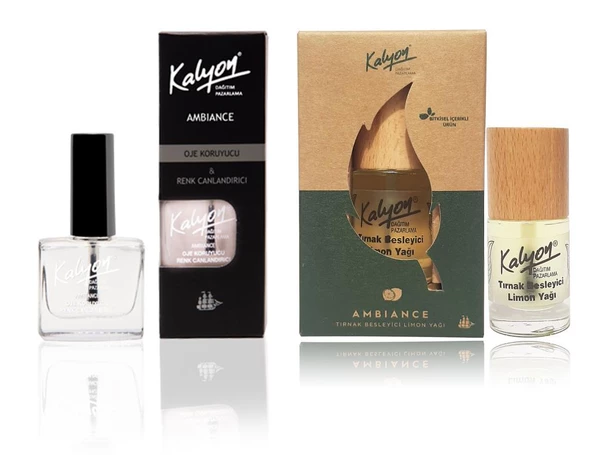 Kalyon Oje Koruyucu+Kalyon Bitkisel Tırnak Besleyici Limon Yağı 11 Ml ürün görseli 1