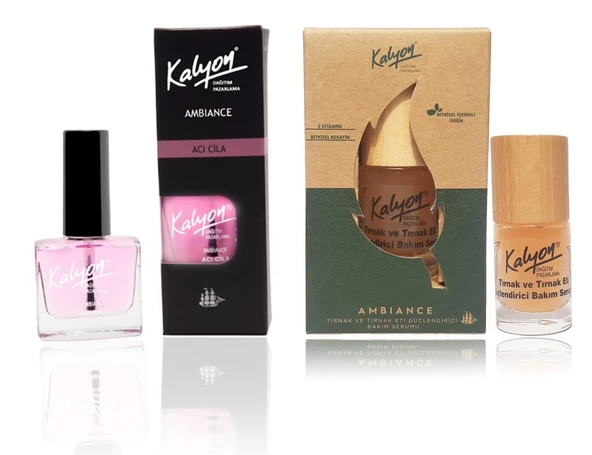 Kalyon Acı Cila+Kalyon Bitkisel Tırnak ve Tırnak Eti Güçlendirici Bakım Serumu 11 Ml ürün görseli 1