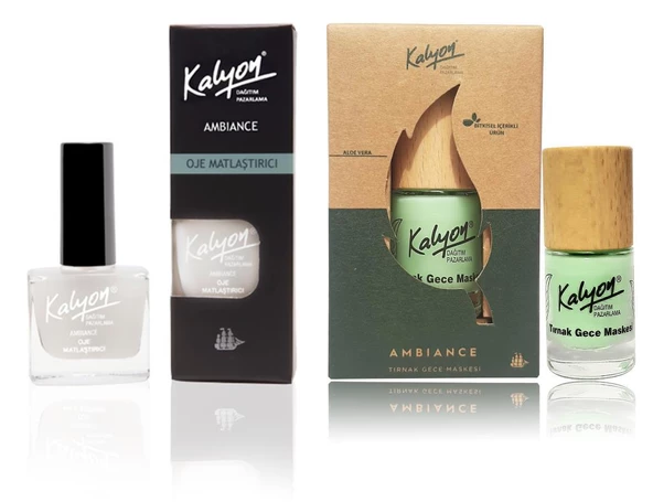 Kalyon Oje Matlaştırıcı+Kalyon Bitkisel Tırnak Gece Maskesi 11 Ml ürün görseli 1