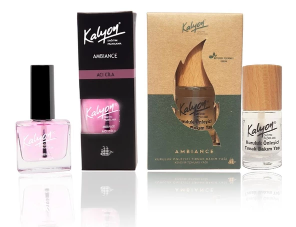 Kalyon Acı Cila+Kalyon Bitkisel Kuruluk Önleyici Tırnak Bakım Yağı Kenevir Tohumu Yağı 11 Ml ürün görseli 1