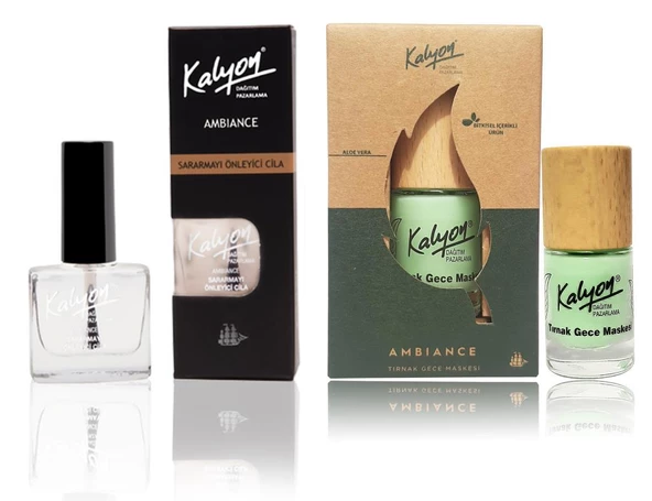 Kalyon Sararmayı Önleyici+Kalyon Bitkisel Tırnak Gece Maskesi 11 Ml ürün görseli 1