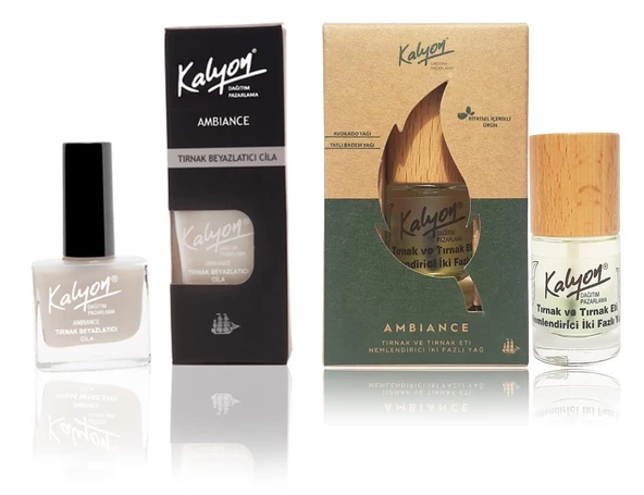 Kalyon Tırnak Beyazlatıcı Cilai+Kalyon Bitkisel Tırnak ve Tırnak Eti Nemlendirici İki Fazlı Yağ 11 Ml ürün görseli 1