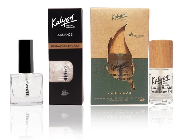 Kalyon Sararmayı Önleyici+Kalyon Bitkisel Kuruluk Önleyici Tırnak Bakım Yağı Kenevir Tohumu Yağı 11 Ml ürün görseli 1
