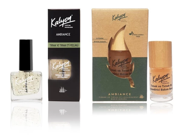 Kalyon Tırnak Eti Peelingii+Kalyon Bitkisel Tırnak ve Tırnak Eti Güçlendirici Bakım Serumu 11 Ml ürün görseli 1