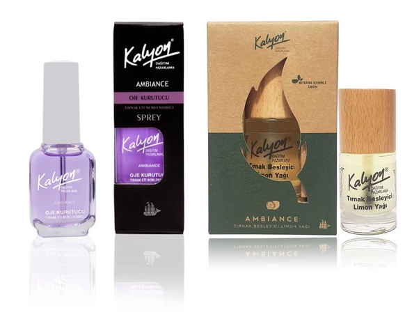 Kalyon Oje Kurutucu Sprey+Kalyon Bitkisel Tırnak Besleyici Limon Yağı 11 Ml ürün görseli 1