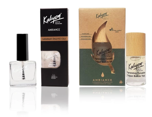 Kalyon Sararmayı Önleyici+Kalyon Bitkisel Yıpranmış Tırnaklar Yoğun Bakım Yağı 11 Ml ürün görseli 1