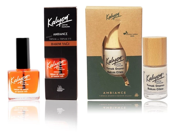 Kalyon Tırnak Bakım Yağı+Kalyon Bitkisel Tırnak Onarıcı Bakım Cilası 11 Ml ürün görseli 1