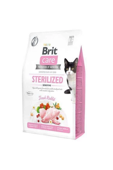 Brit Care Sterilised Sensitive Tavşanlı Yetişkin Kedi Maması 7 KG ürün görseli 1