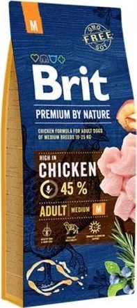 Brit Premium By Nature Medium Tavuklu Orta Irk Yetişkin Köpek Maması 15 KG ürün görseli 1