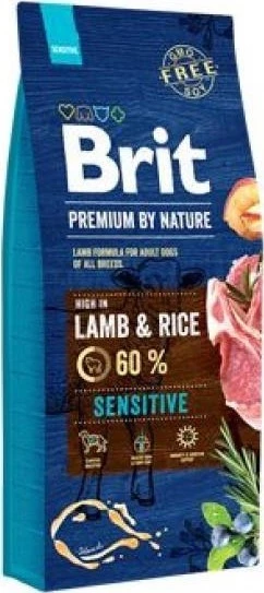 Brit Premium Sensitive Lamb Kuzu Etli Yetişkin Köpek Maması 15 KG ürün görseli 1