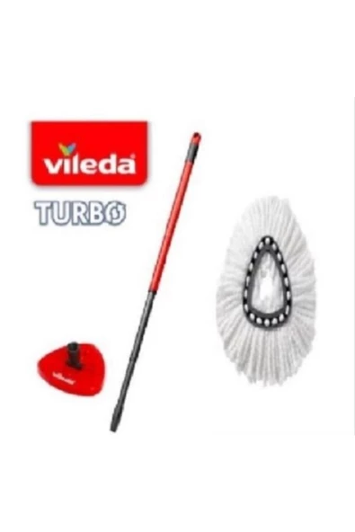 Vileda Turbo Sap + Üçgen Başlık + Mikrofiber Püskül ürün görseli 1