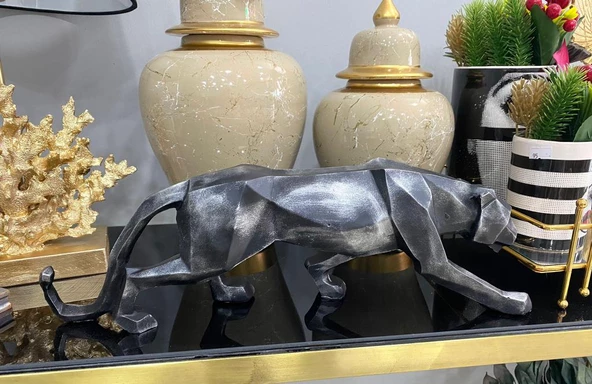 Dekoratif Kübik Leopar - Resim 2