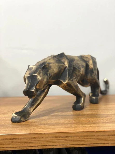 Dekoratif Kübik Leopar - Resim 5