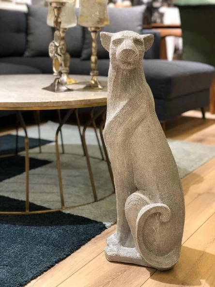 Dekoratif Puma Leopar Çita Biblo 70 cm ürün görseli 1