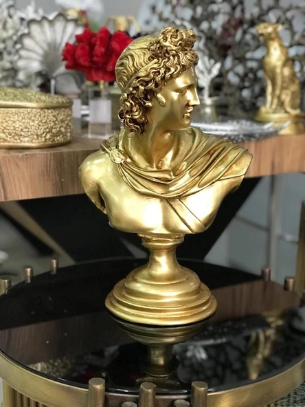 Apollo Büst Büyük Boy Heykel - Resim 7