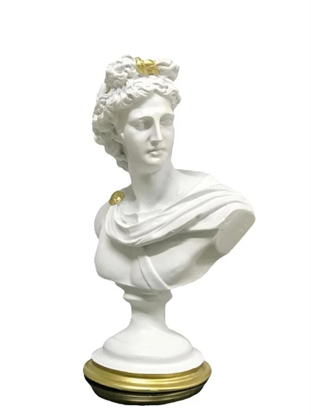 Apollo Büst Büyük Boy Heykel - Resim 8