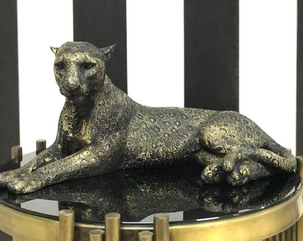 Yatan Leopar Biblo - Resim 6