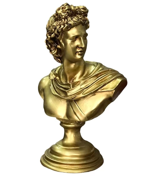 Apollo Büst Büyük Boy Heykel - Resim 9